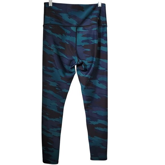 Soul by SoulCycle Size M Blue, Green and Black Camo Leggings, Exc. Used Cond. - Picture 3 of 11